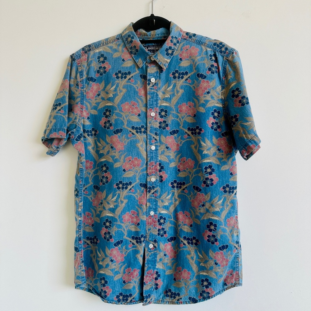 American Rag Men's Floral Button-Down Shirt